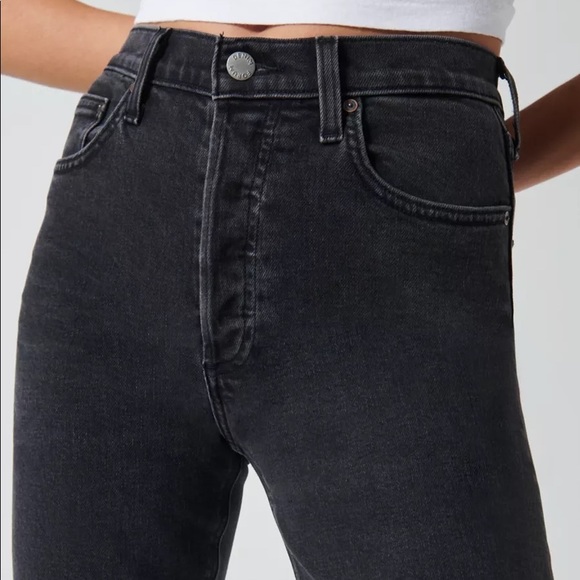 Aritzia Denim Forum Arlo 28L Jeans in Washed Black - Picture 4 of 10